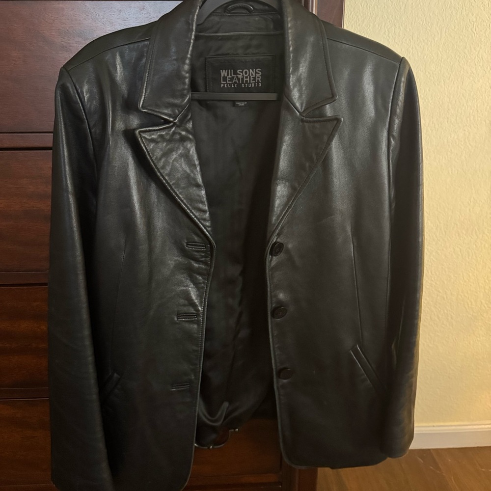 Wilsons Leather Men's Classic Black Coat